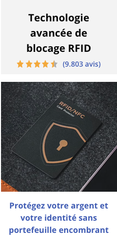 Offre limitée: Économisez jusqu'à 85% sur ce protège-cartes RFID qui bloque efficacement les vols de données